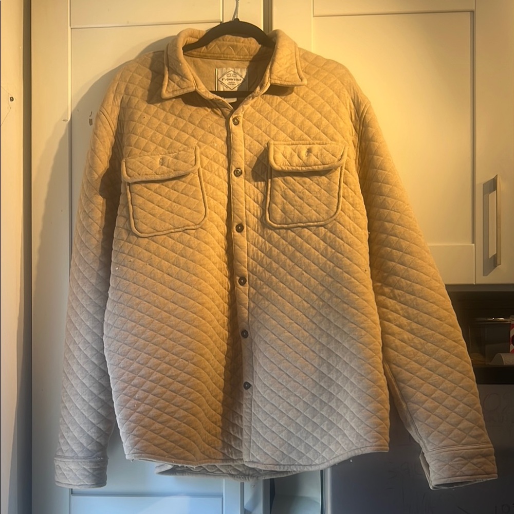 St. John's Bay Tan Quilted Shirt Jacket